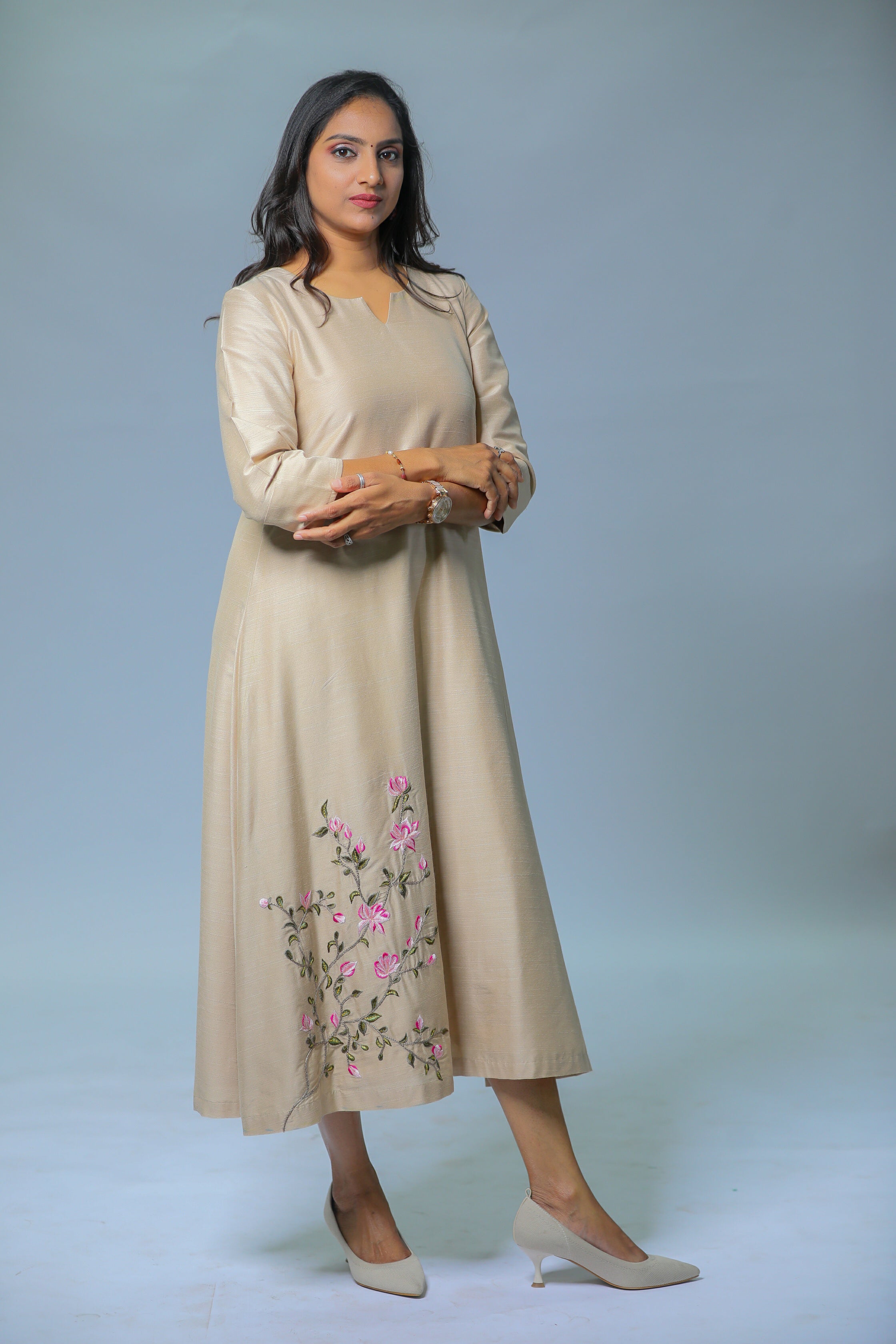 Embroidered Aline Dresses