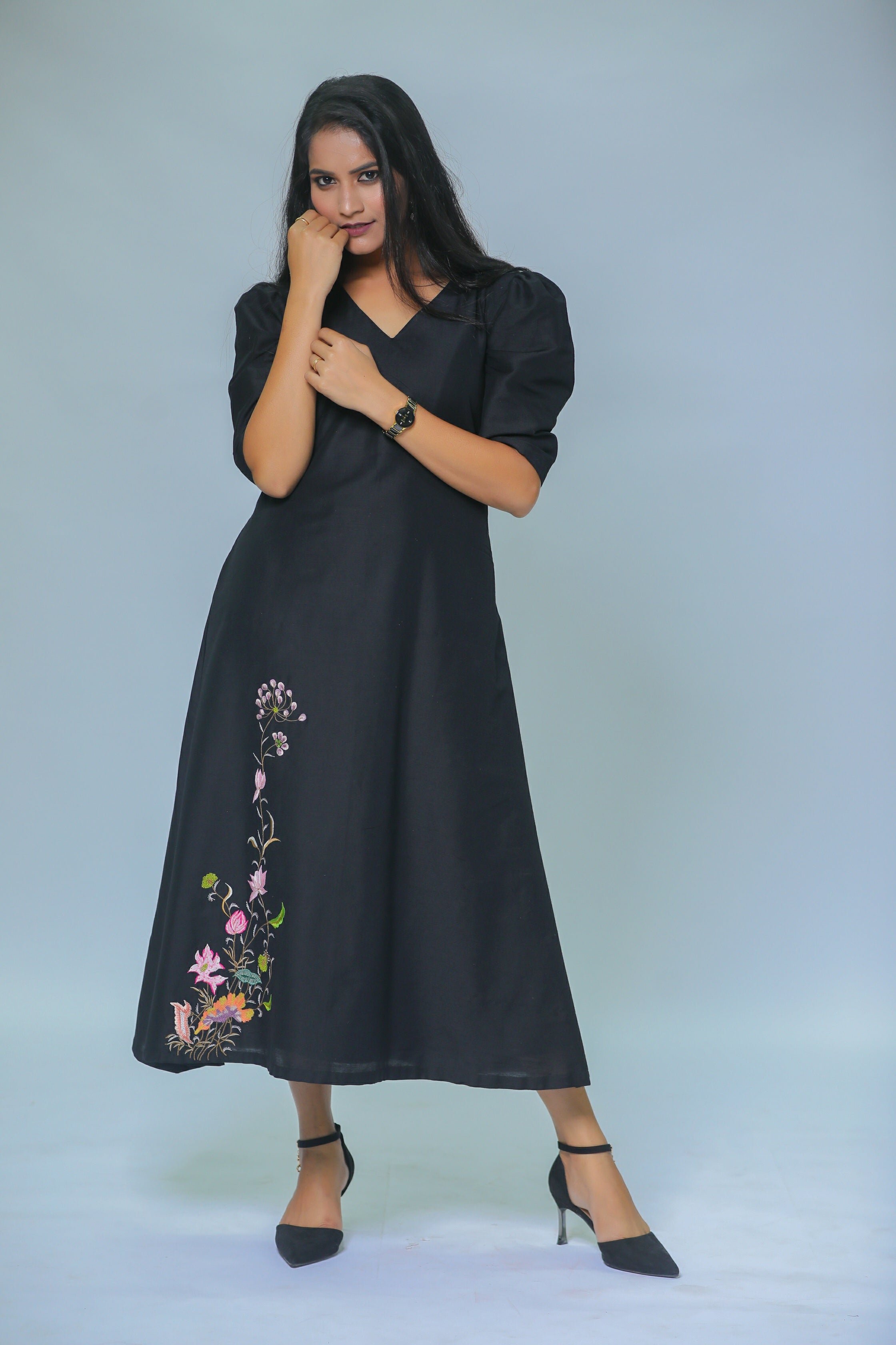 Embroidered Aline Dresses