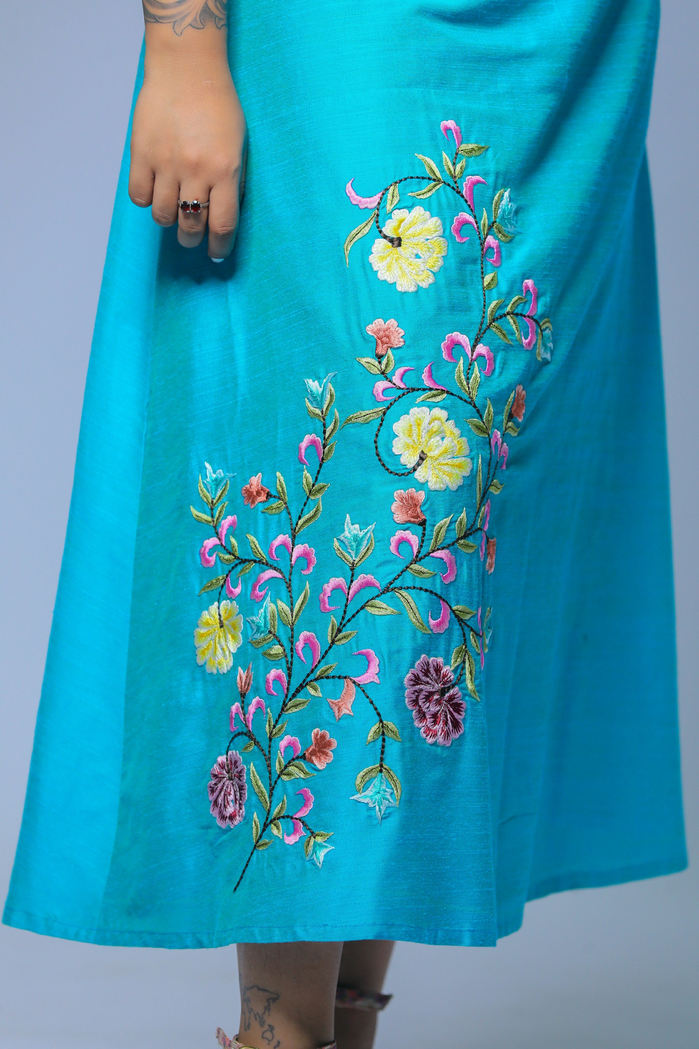 Embroidered Aline Dresses