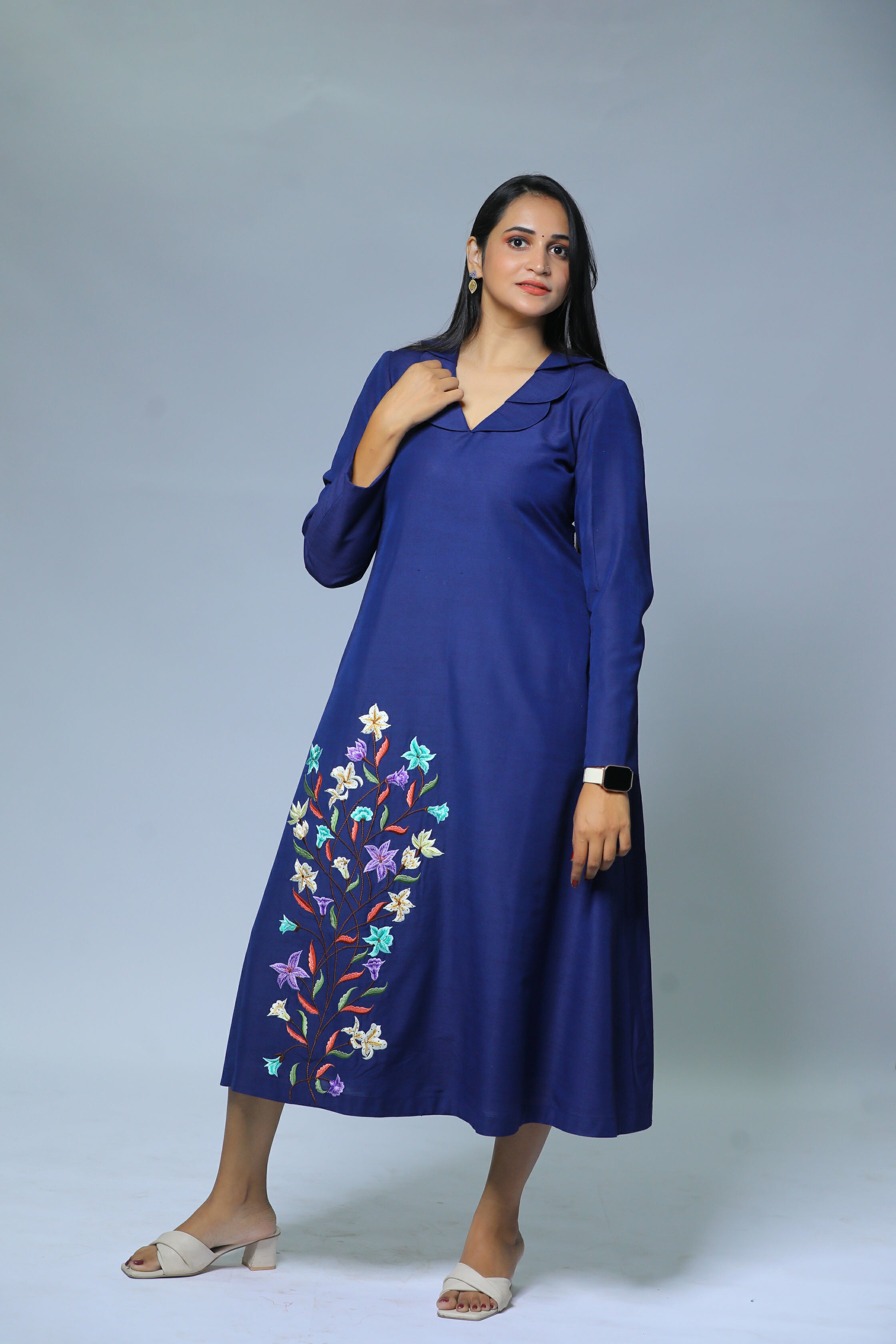 Embroidered Aline Dresses