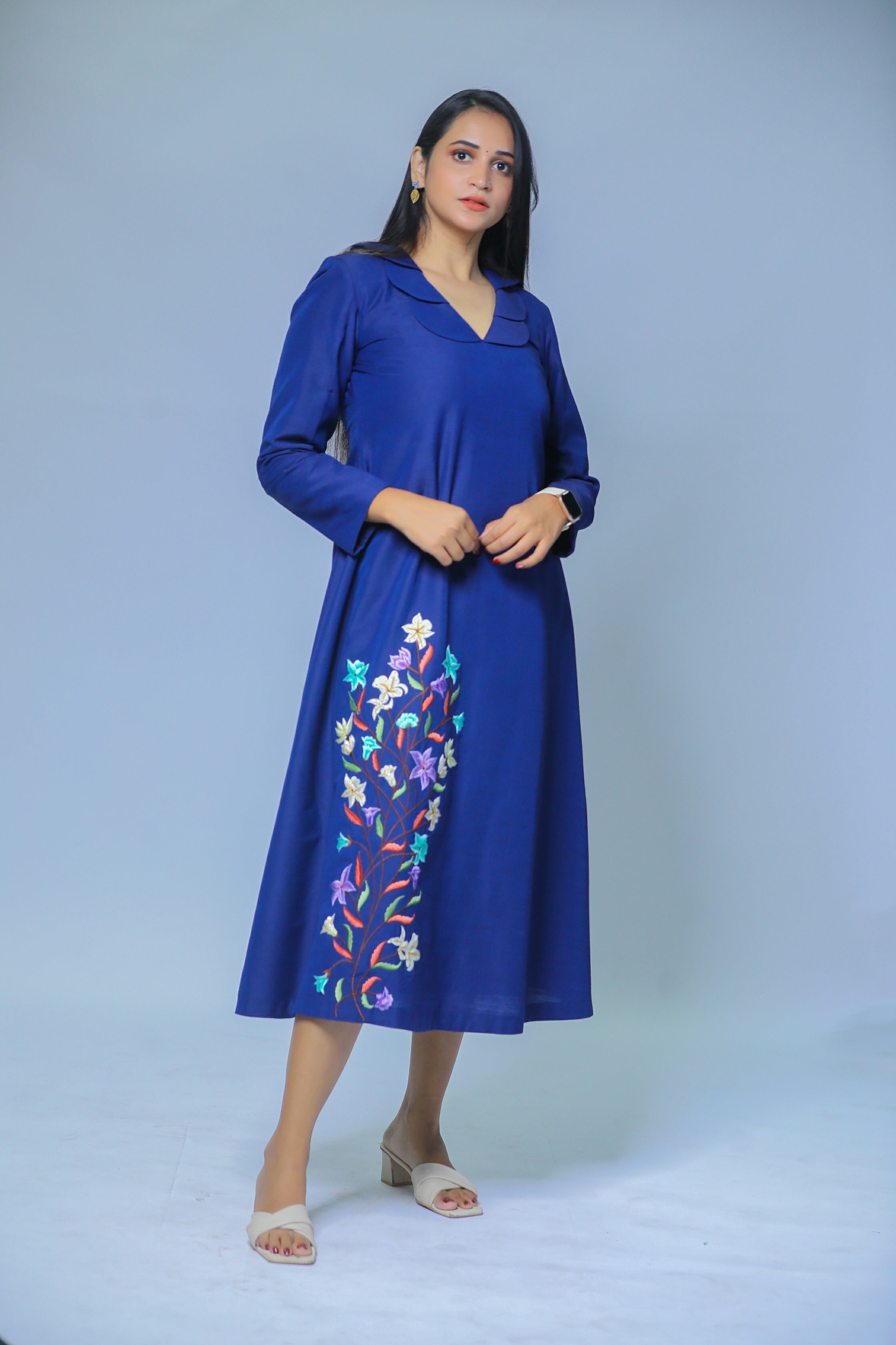 Embroidered Aline Dresses