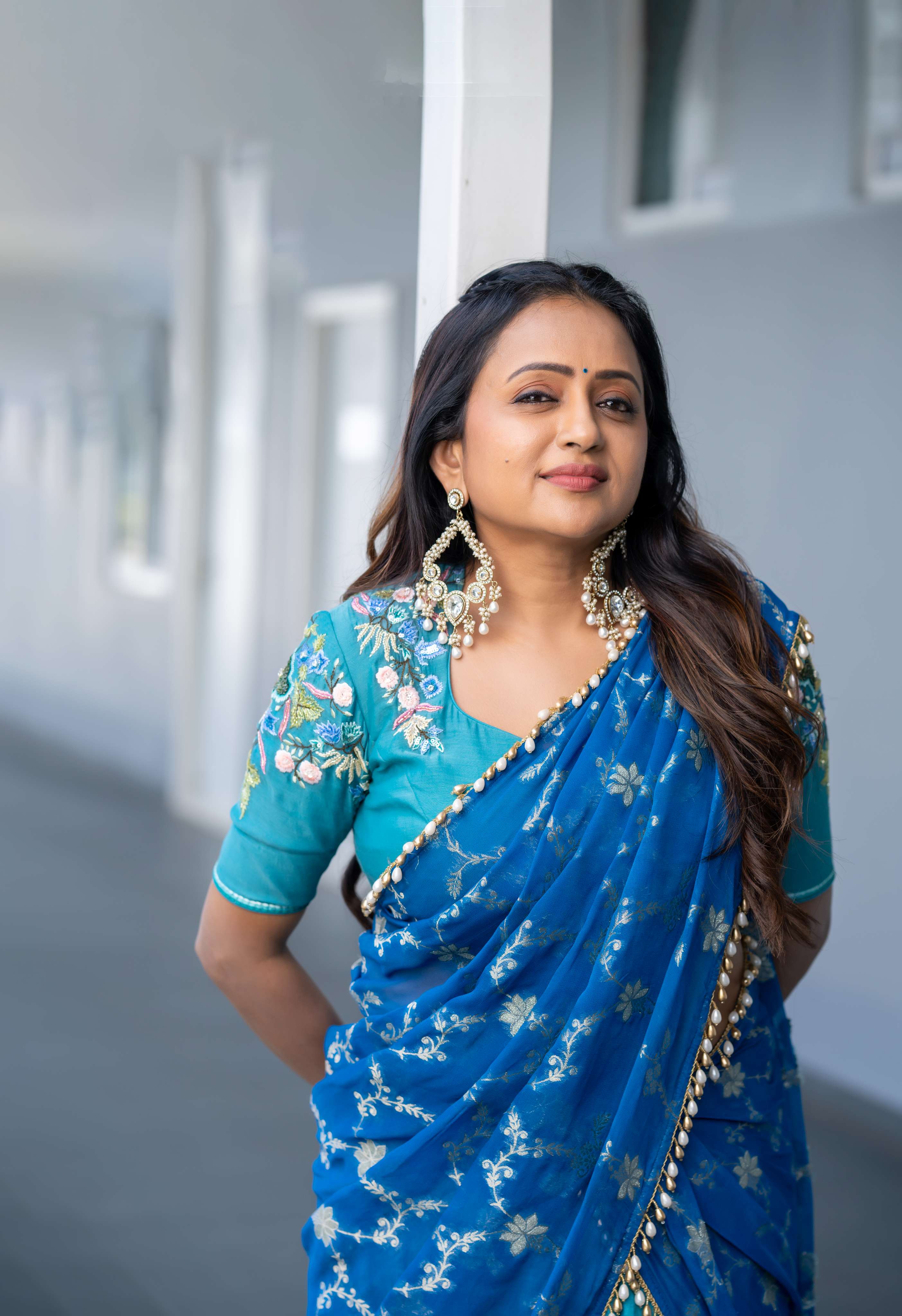 Ombre Chanderi Lehanga Voni Set