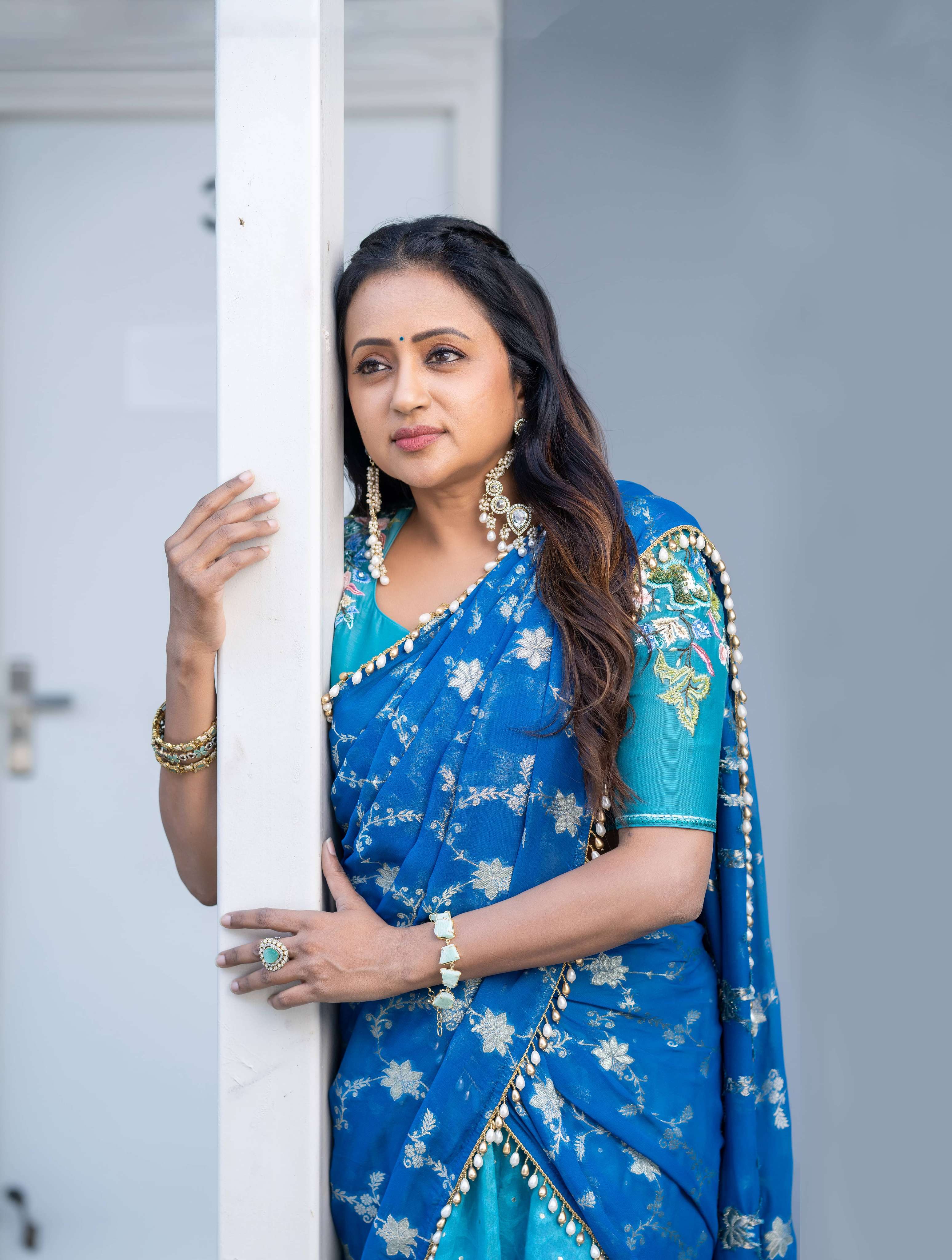 Ombre Chanderi Lehanga Voni Set